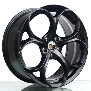 Rines <span class=keywords><strong>de</strong></span> Aleación <span class=keywords><strong>de</strong></span> 18 Pulgadas PCD5-110 CB65.1 para Alfa <span class=keywords><strong>Romeo</strong></span> Giulia <span class=keywords><strong>Julieta</strong></span> Opel Cefelli - 4 Piezas Diseño Cóncavo Acabado Negro - Product Image 3