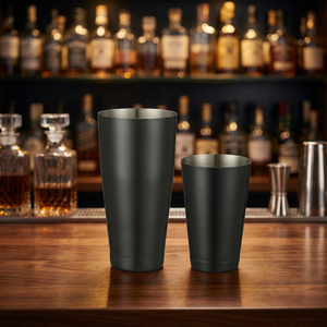 Boston <b>Cocktail</b> <b>Shaker</b> <b>Set</b>, 2-Piece Stainless Steel Mixing Tins, Matte Black Finish for Professional Bartending & Home Bar Use - Product Image 4