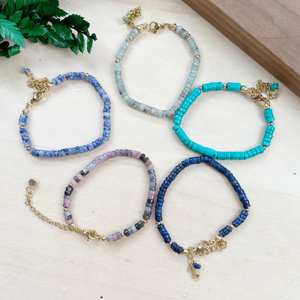 Personalized Natural <b>Stone</b> <b>Bracelet</b> for Healing Anxiety, Yoda Meditation <b>Gem</b> Charm Crystal Beaded <b>Bracelet</b>, Gift for Women - Product Image 4