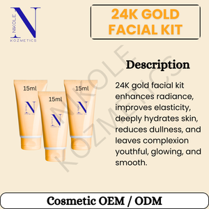 Set de Cuidado Facial de Lujo con Oro 24K OEM/ODM, Kit con Limpiador, Mascarilla y Crema con Infusión de Oro para una Piel Radiante - Product Image 3
