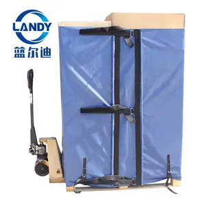 Custom Ldpe Blue Pallet Cover Pallet Wraps Hoop And Lock Pallet Strap