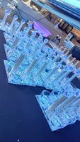 5.5 Inch Crystal Glass Salt Holder With Siwrls White Filling Perfect Judaica Gift