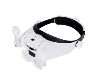 2.5x Magnifying Glass 6 Lens Magnifying Glass Glasses 1x 1.5x 2x 2.5x 3.5x 8x Head-mounted LED Light Magnifying Glass