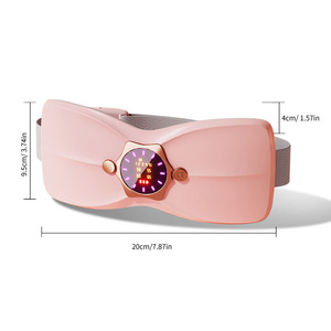 Calentador de cintura recargable de 20 cm con vibración y terapia de calor, masajeador para aliviar el dolor en cintura y caderas, compacto y portátil. - Product Image 1