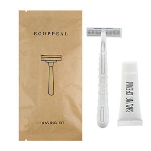 Imballaggio ecologico della carta Kraft spazzolino da denti biodegradabile della paglia del grano spazzolino da denti usa e getta dentifricio <span class=keywords><strong>Kit</strong></span> dentale dell'hotel - Product Image 4