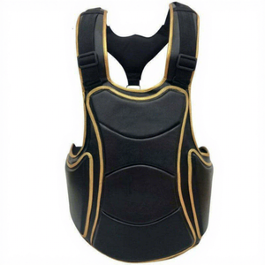 Premium Quality Kids Boxing Chest Guard Wholesale PU Leather Martial Arts Body Protector With Breathable Anti <b>Slip</b> Design - Product Image 4