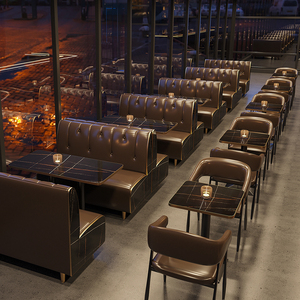 Ensembles <span class=keywords><strong>de</strong></span> tables et chaises <span class=keywords><strong>de</strong></span> café thème rétro, canapés <span class=keywords><strong>de</strong></span> <span class=keywords><strong>bar</strong></span> pour salons <span class=keywords><strong>de</strong></span> thé et barbecue, banquettes <span class=keywords><strong>de</strong></span> salle à manger décontractées, ensembles <span class=keywords><strong>de</strong></span> banquettes <span class=keywords><strong>de</strong></span> style <span class=keywords><strong>industriel</strong></span> - Product Image 2