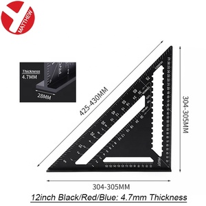 12inch 300mm Aluminum Alloy Right Angle Template Protractor Woodworking Triangle Ruler <strong>Speed</strong> <strong>Square</strong> - Product Image 2