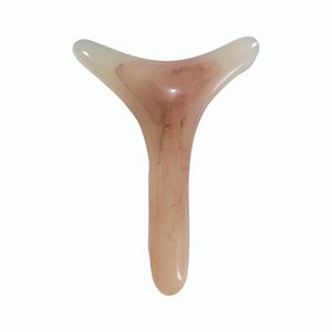Gua Sha en résine en forme de Y pour le visage, pour le massage du pont nasal, le grattage des points d'acupuncture, le soulagement de la fatigue, le blanchiment, pour salons de beauté et bien-être - Product Image 2