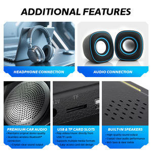 El mejor diseño de interfaz de usuario 1080P IPS Android Monitor de coche entretenimiento de asiento trasero para BMW <span class=keywords><strong>Serie</strong></span> 5 7 X5 X6 GT TF USB para reposacabezas Mirrorlink - Product Image 5