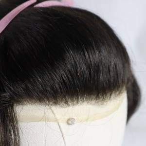 Sistema capilar BIO con base de PU y frente de encaje francés con línea de cabello natural - Product Image 1