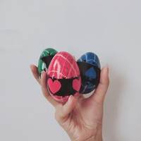 Articles de panier de Pâques, Faveurs de fête de Pâques, Œufs de Pâques en plastique vierges, Œufs en plastique remplissables pour activités créatives DIY