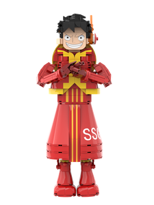 Giocattoli Creativi Personalizzati in Mattoncini, Figurina di Luffy Cosplay, Giocattolo Educativo per Performance Animazione Futuristica - Product Image 1