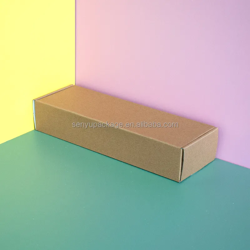 Индивидуальные Свадебные праздничные упаковочные бумажные коробки картонная вставка эко доставка Почтовая коробка коричневая крафт гофрированная подарочная коробка