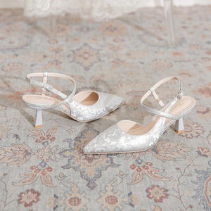 Chaussures à talons hauts pour femmes avec absorption des chocs, idéales pour la course, la danse, les fêtes et les mariages, avec semelle coussinée et talon épais flexible - Product Image 3