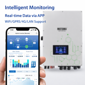 Inversor Solar Híbrido Trifásico de 8kW, <span class=keywords><strong>10kW</strong></span>, 12kW con Pantalla LCD HMI Inteligente para Sistema de Almacenamiento de Energía Doméstico, Disponible en Alemania/Polonia (Stock UE) - Product Image 4
