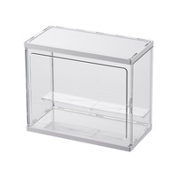 Boîte de rangement pour parfums grande capacité, anti-poussière, en plastique empilable, présentoir de luxe léger pour coiffeuse et étagère de bureau