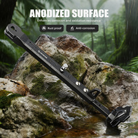 NICECNC Stand Samping yang Dapat Disesuaikan untuk Honda CRF300L Rally 2021-2026 CRF 300L 300 L CNC Aluminium Kickstand