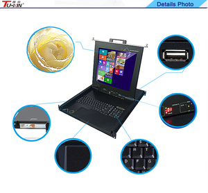 <span class=keywords><strong>KVM</strong></span> chuyển đổi với bàn phím/với 17 '"Màn hình LCD/Ngăn kéo giá được sử dụng trong phòng dữ liệu - Product Image 2