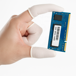 Trắng màu be hồng cao su tự nhiên ESD dùng một lần ngón tay cots cho bán dẫn và phòng sạch - Product Image 2