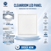 Luminaires modernes pour salle blanche 600*600mm 40W 6500K Panneau LED pour maison, bureau, hôpitaux Corps de lampe en aluminium IP67