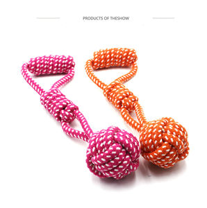 Giocattoli da masticare per cani in cotone e giocattoli per la pulizia dei denti - Product Image 4