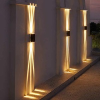 Applique murale LED extérieure étanche IP65 en aluminium moulé sous pression 6W pour jardin, chambre d'hôtel, escalier, salon
