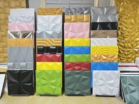 UDK Blanc/Noir carreaux de plafond colorés en plastique panneau PVC de pared 3D gaufré durable art mural décoration panelwallwallpaper