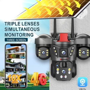 Nuova <span class=keywords><strong>Telecamera</strong></span> <span class=keywords><strong>Solare</strong></span> con Supporto 4G LTE, 3 Obiettivi, 3 Schermi, Zoom 10X, Batteria Integrata, Ricaricabile con <span class=keywords><strong>Energia</strong></span> <span class=keywords><strong>Solare</strong></span> - Product Image 3