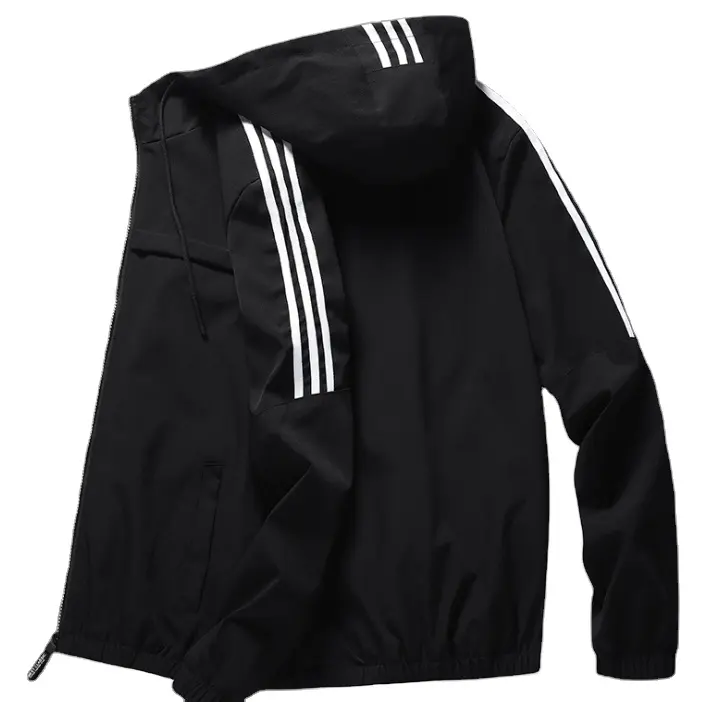 Nieuwe Trend Strip Jas Mannen Mode Plus Size Jas Street Wear Bomber Jassen