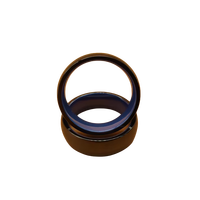 Anneau vierge en céramique personnalisé 125khz/ NTAG213 RFID anneaux intelligents NFC pour paiement/contrôle d'accès/clé de véhicule