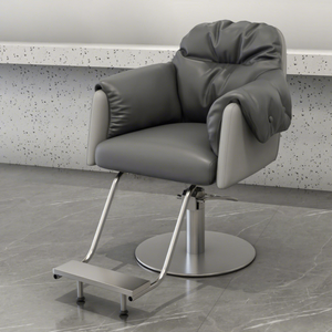 Fauteuil de Barbier Haut de Gamme Moderne Luxe Léger pour Salon, Chaise de Coiffure Pivotante en Acier Inoxydable à Hauteur Réglable pour Barbier Professionnel (Vente en Gros) - Product Image 4