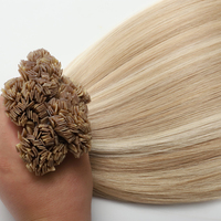 Extensions de cheveux de luxe Fusion K Tip/Flat Tip, 100% cheveux humains russes bruts alignés sur les cuticules, couleur Piano, Micro Nano K-tips, vente en gros