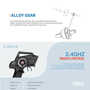 2023 HOSHI <span class=keywords><strong>WLtoys</strong></span> <span class=keywords><strong>284131</strong></span> RC coche 4G coche de carreras 30 KM/H chasis de Metal 4WD eléctrico de alta velocidad todoterreno Drift juguetes de Control remoto - Product Image 4