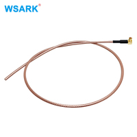 Connecteur MCX mâle à angle droit 75 Ohm à sertir vers adaptateur personnalisé, câble coaxial RG179 à faible perte pour antenne, assemblage pigtail 3 GHz avec gaine FEP