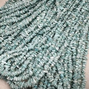 Vente en gros de pierres précieuses naturelles de 3 à 8mm en <span class=keywords><strong>Larimar</strong></span>, gravier irrégulier, perles en vrac pour la fabrication de bijoux, conception de bricolage, produits tendance - Product Image 4