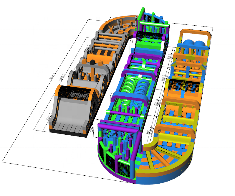 Hot Sale Commercial Inflatable Obstacle Course
