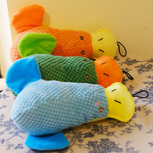 Cane di piccole e medie dimensioni eco-friendly per la pulizia dei denti giocattolo peluche ornitorinco per animali domestici cuscino resistente ai morsi - Product Image 2