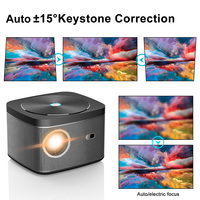 Nouveautés : Projecteur portable LCD LED 4K 1080P, cinéma maison intelligent, WiFi, vidéo, Android, entièrement scellé, anti-poussière, 400 lumens