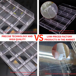 Scatola Organizzatrice Personalizzata a 5 Livelli con 120 Scomparti, Grande Capacità, Trasparente, in Plastica, per Gioielli, Orecchini e Anelli, con Cassetti - Product Image 3