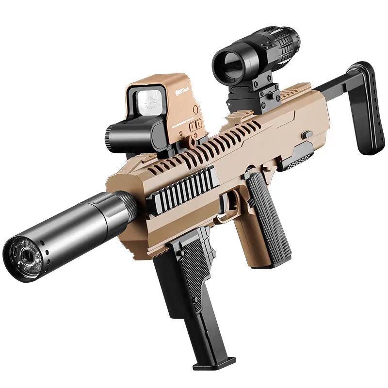 ปืนกระสุนอ่อน Glock17 กระสุนอัตโนมัติปืนพกปืนไรเฟิลพิเศษชุดยุทธวิธีของเล่นกลางแจ้งปืนจําลอง PUBG ของขวัญสําหรับเด็ก