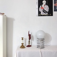 Lampe de table sphérique créative, style moderne minimaliste, lampe de chevet décorative pour la maison, l'hôtel, la chambre à coucher
