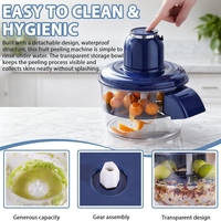 Automatische slimme fruitenschilmachine, mini elektrische knoflookpeller voor druiven, kerstomaatjes, abrikozen, essentieel voor thuiskeuken