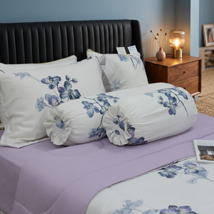 Solid Pattern Microfiber Polyester Tufted Duvet Cover Set Skin-Friendly and <b>Comfortable</b> with Stitching Technique - Product Image 3