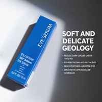 Sérum Contour des Yeux Anti-rides à 5% de Caféine, Crème Roller Yeux Bille Massage 360, Cernes, Poches, Hydratant Réducteur de Rides