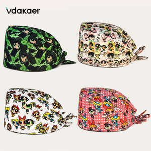 Cappello Chirurgico con Fascia Assorbisudore per Medici e Infermieri, Unisex, con Stampe di Cartoni Animati e Anime - Product Image 1