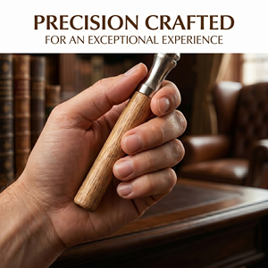 Empuñadura de madera maciza premium WeWood de Vietnam para varilla de aromaterapia portátil, tubo de madera torneado con precisión, repuesto de agarre - Product Image 3