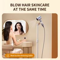Support de sèche-cheveux original pour bureau de maquillage L36, support métallique rotatif à 180 degrés en acier, optimisant l'éclairage