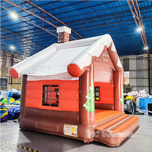 Nouvelle <span class=keywords><strong>Maison</strong></span> Gonflable de Noël Cabane d'Hiver Lit de Saut Gonflable Extérieur Château Gonflable pour Location de Fêtes de Fin d'Année - Product Image 4