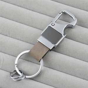 WELLFLYER <span class=keywords><strong>KECH</strong></span>-172 Vente en gros de porte-clés en cuir Ouvre-bouteille de bière Mousqueton LOGO personnalisable Cadeaux promotionnels pour hommes - Product Image 3